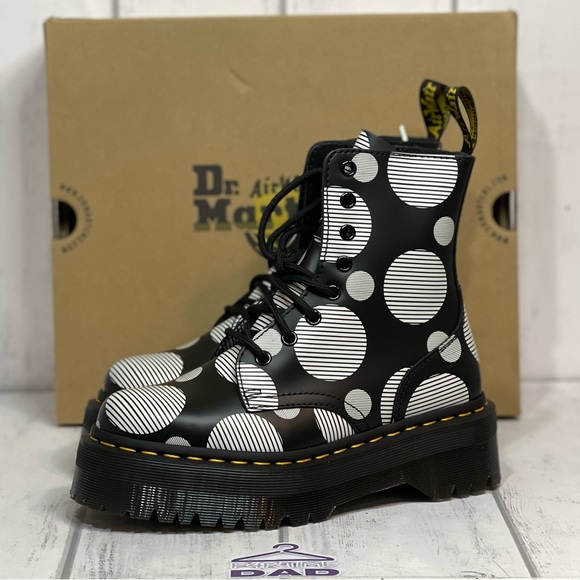 Dr. Martens Shoes - 🔥Dr.Martens Jadon Polka Dot Smooth Leather Platform Boots MNS 5/ WOMENS 6 NEW🔥